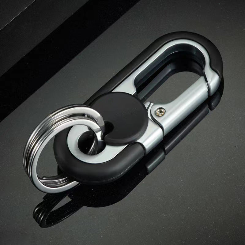 Llavero de coche para hombre con doble anilla