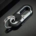 Llavero de coche para hombre con doble anilla