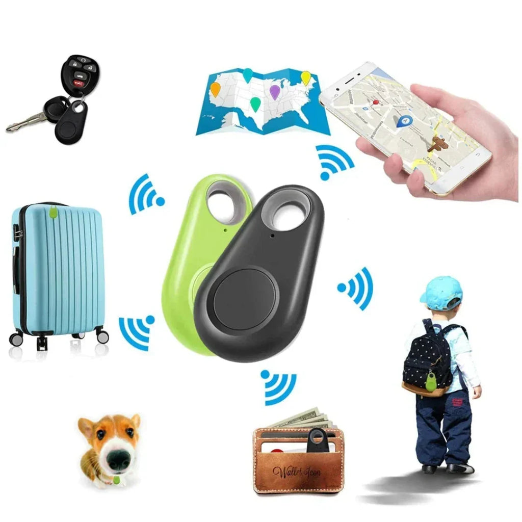 Localizador GPS con ubicación en vivo – Mini rastreador para niños, mascotas y objetos de valor, app, 5 colores – SafeTr