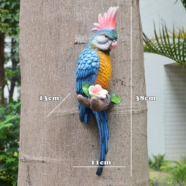 Loro decorativo tropical para pared o estantería