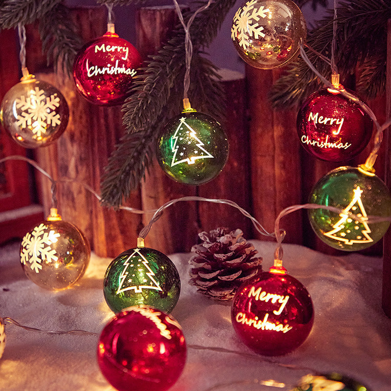Luces decorativas de Navidad con bolas LED