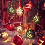Luces decorativas de Navidad con bolas LED