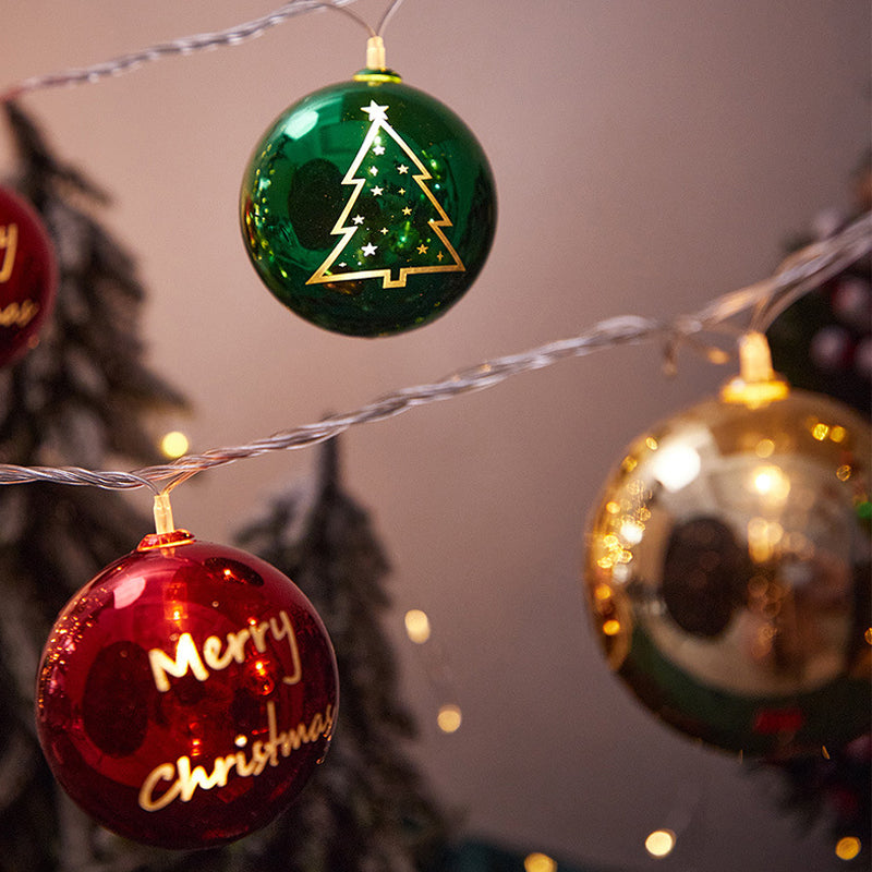 Luces decorativas de Navidad con bolas LED