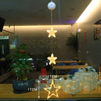 Luces LED de Navidad con ventosas para cristal y espejos