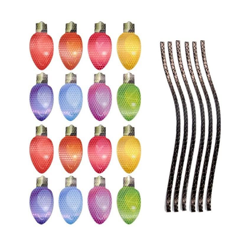 Luces navideñas magnéticas con acabado espejo resistentes a la intemperie