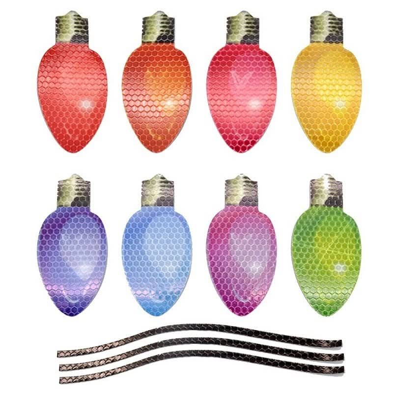 Luces navideñas magnéticas con acabado espejo resistentes a la intemperie