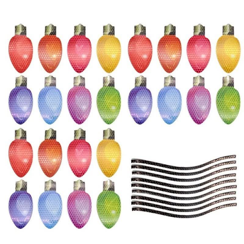 Luces navideñas magnéticas con acabado espejo resistentes a la intemperie