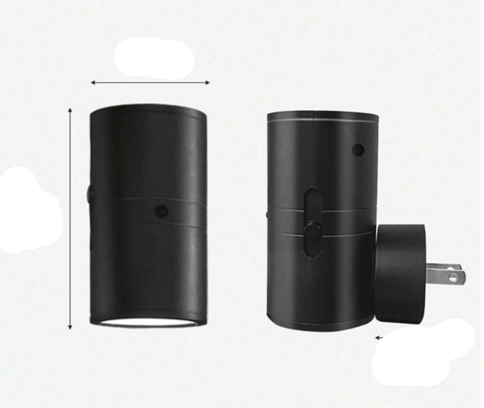 Luz LED nocturna regulable de diseño compacto