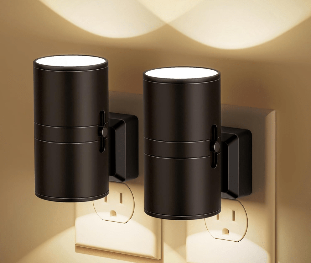 Luz LED nocturna regulable de diseño compacto