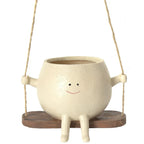 Maceta colgante Happy Buddy con diseño divertido