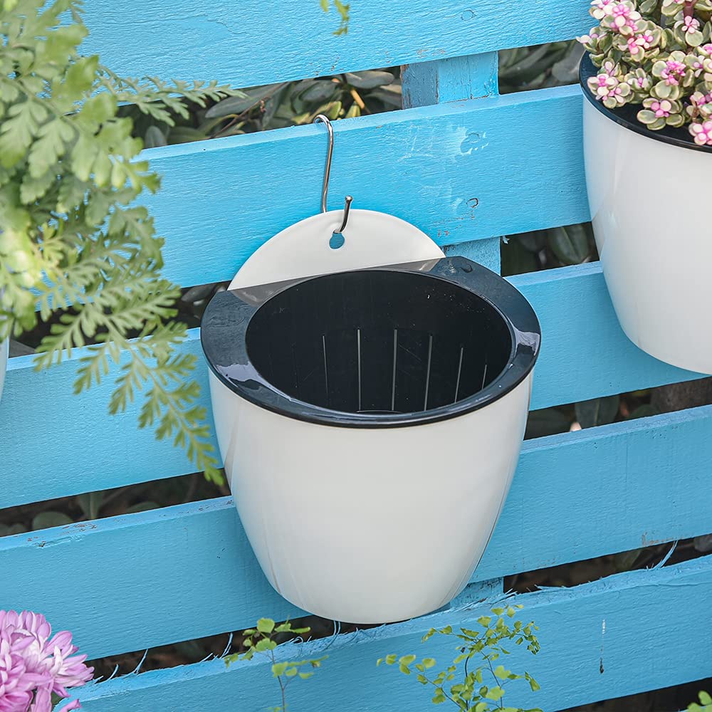 Maceta colgante de pared con autorriego – Sistema de riego automático para plantas