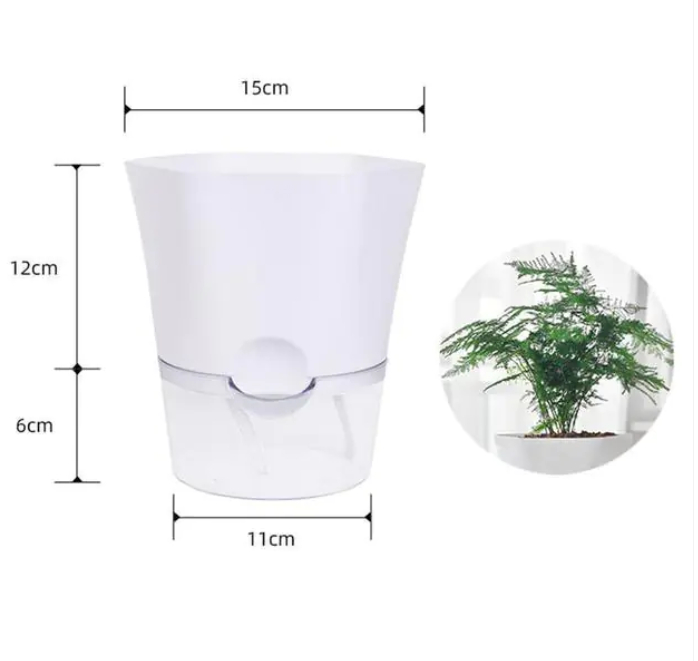 Maceta con depósito de agua – Maceta autorregante para plantas de interior