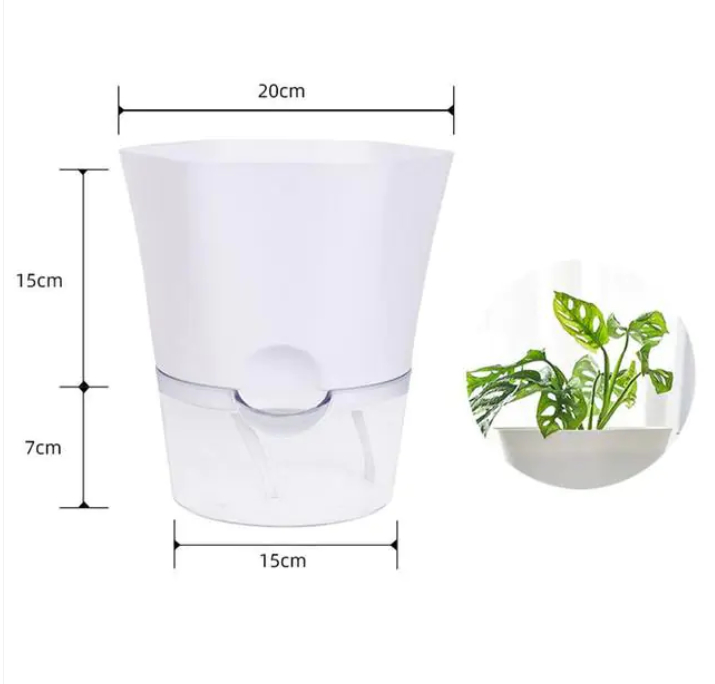 Maceta con depósito de agua – Maceta autorregante para plantas de interior