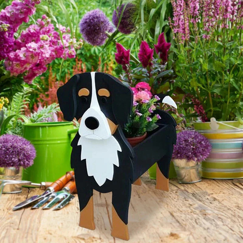 Maceta con forma de perro – Contenedor decorativo para plantas