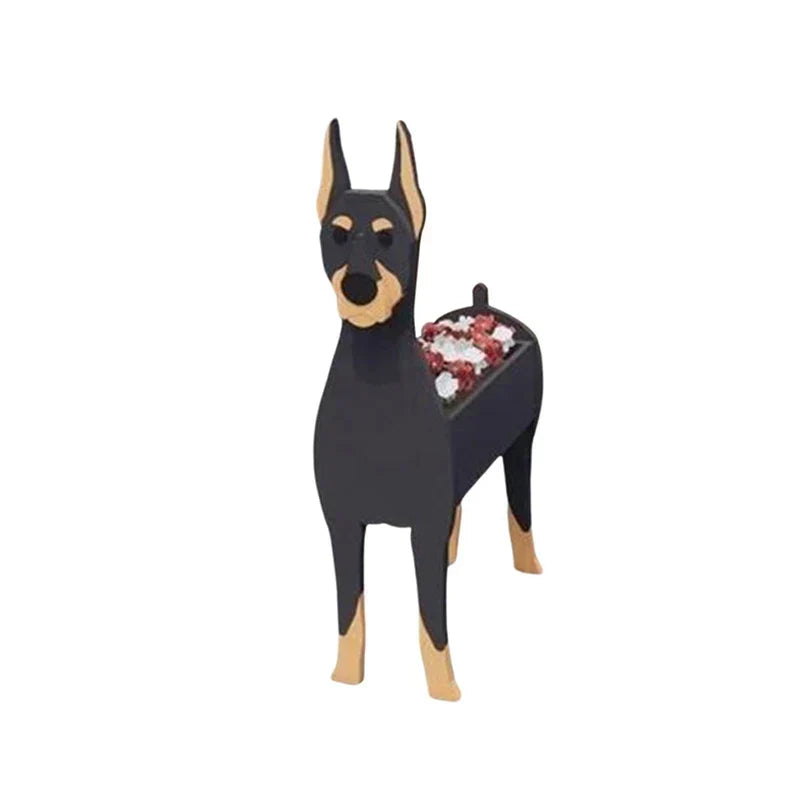 Maceta con forma de perro – Contenedor decorativo para plantas