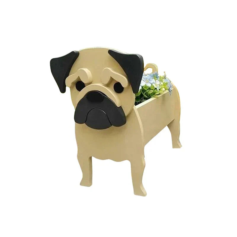 Maceta con forma de perro – Contenedor decorativo para plantas