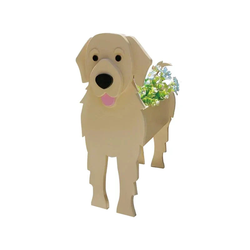 Maceta con forma de perro – Contenedor decorativo para plantas