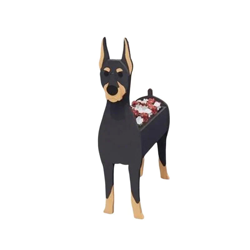 Maceta con forma de perro Pawsome – Contenedor decorativo para plantas