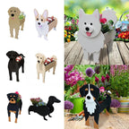 Maceta con forma de perro Pawsome – Contenedor decorativo para plantas
