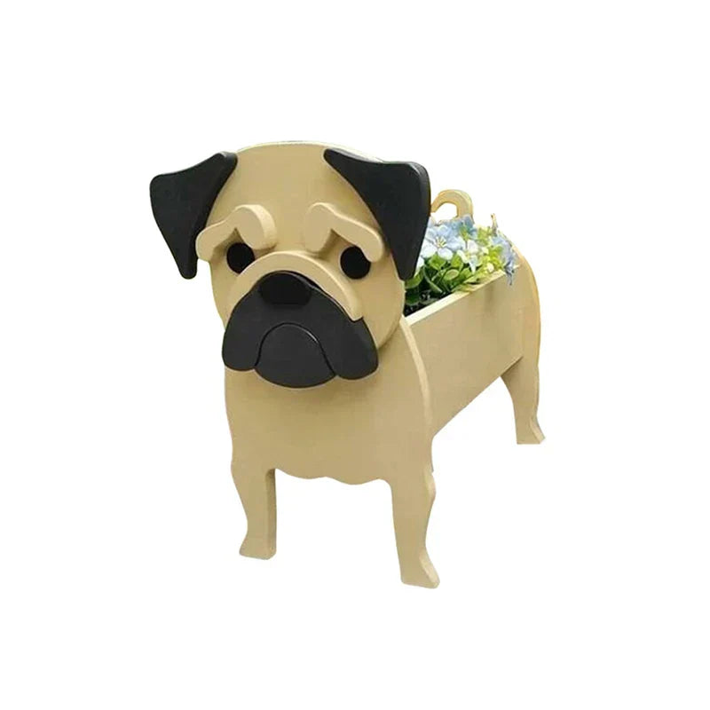 Maceta con forma de perro Pawsome – Contenedor decorativo para plantas