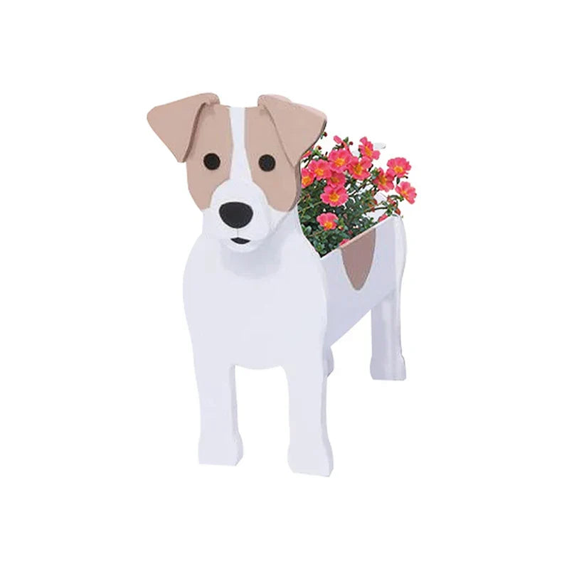 Maceta con forma de perro Pawsome – Contenedor decorativo para plantas