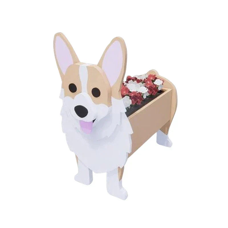 Maceta con forma de perro Pawsome – Contenedor decorativo para plantas