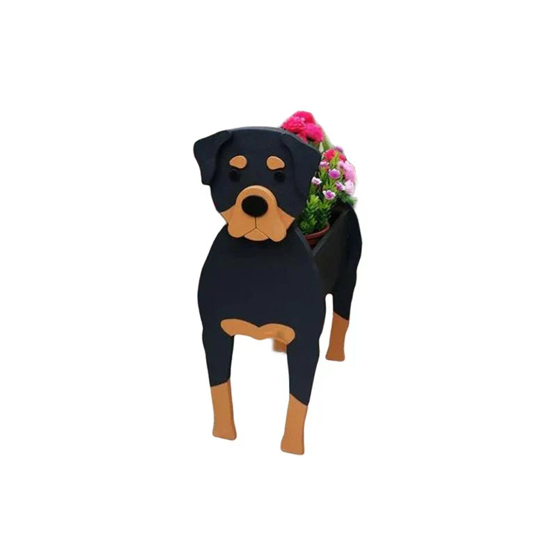 Maceta con forma de perro Pawsome – Contenedor decorativo para plantas
