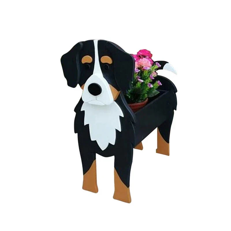 Maceta con forma de perro Pawsome – Contenedor decorativo para plantas
