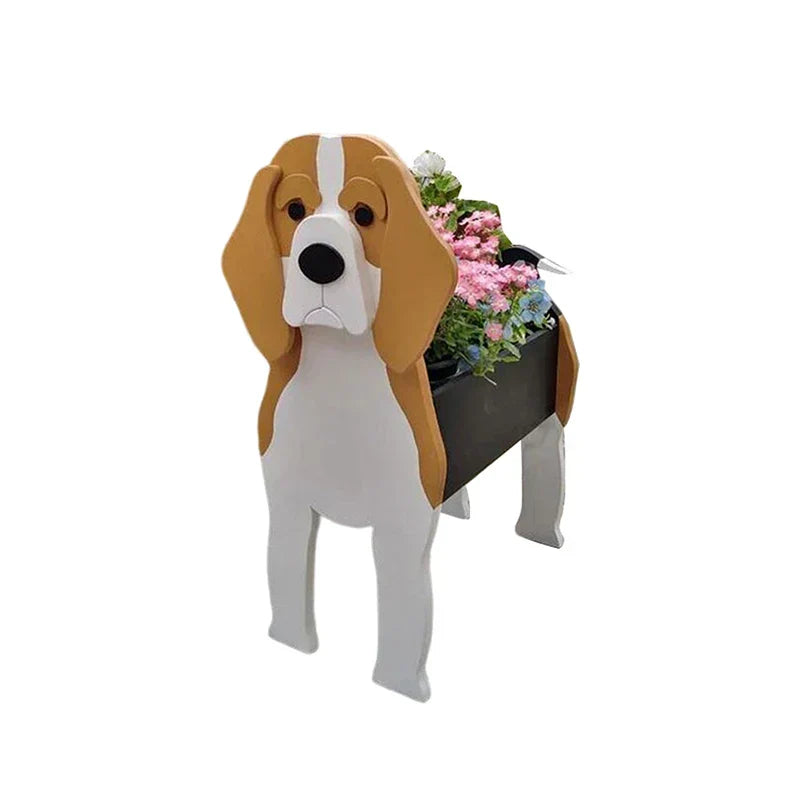 Maceta con forma de perro Pawsome – Contenedor decorativo para plantas