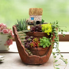 Maceta elegante para suculentas y hierbas aromáticas
