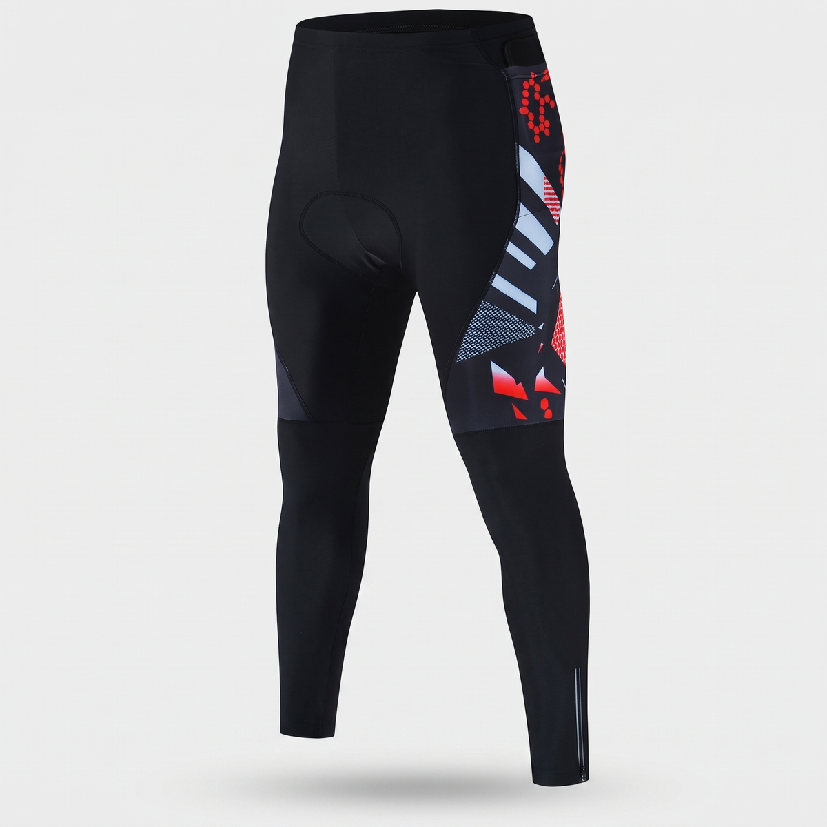 Mallas largas de ciclismo acolchadas para hombre con bolsillos