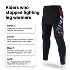 Mallas largas de ciclismo acolchadas para hombre con bolsillos