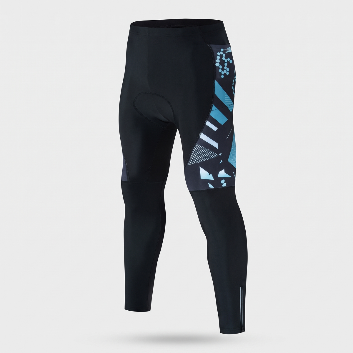 Mallas largas de ciclismo acolchadas para hombre con bolsillos