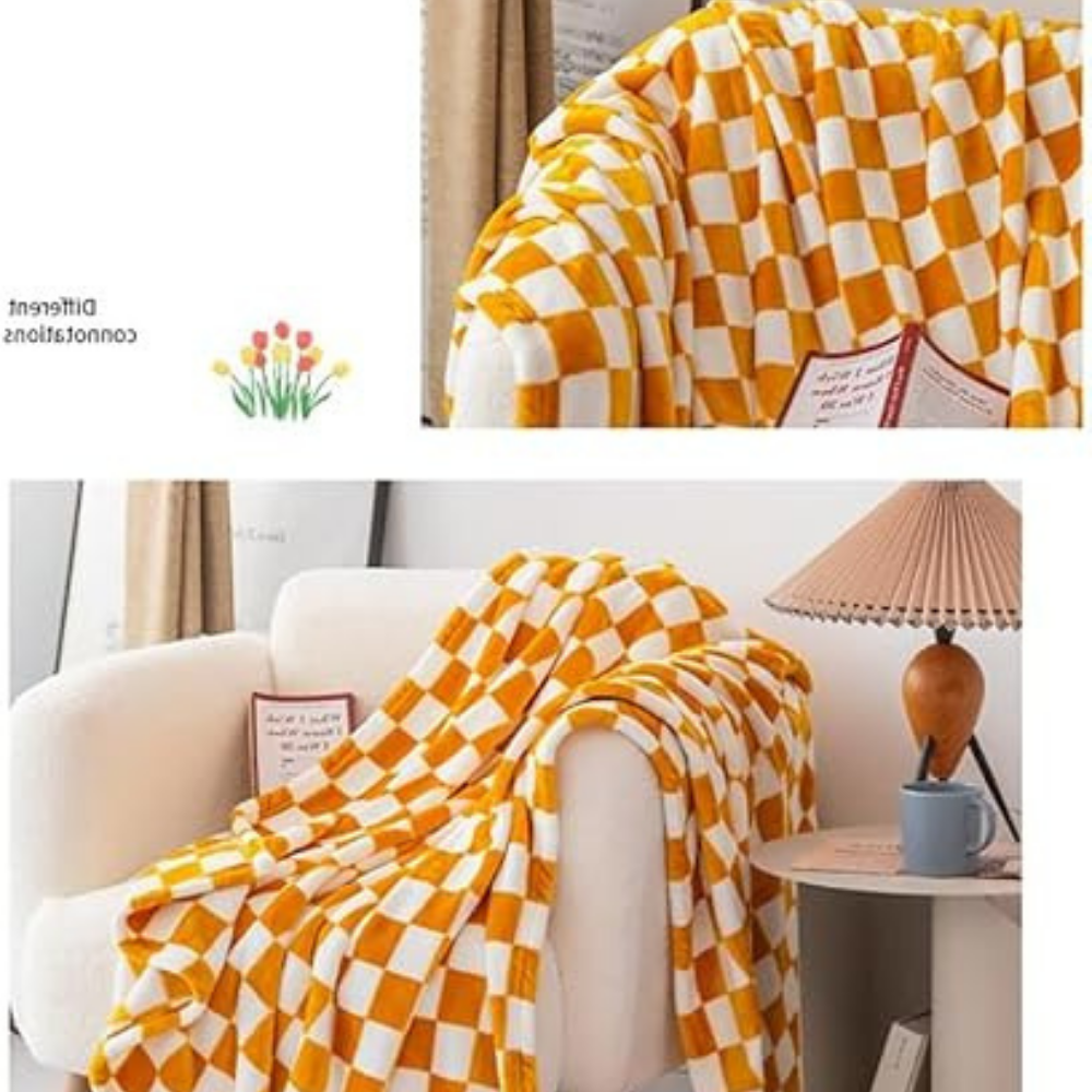 Manta de cuadros elegante y acogedora para tu hogar