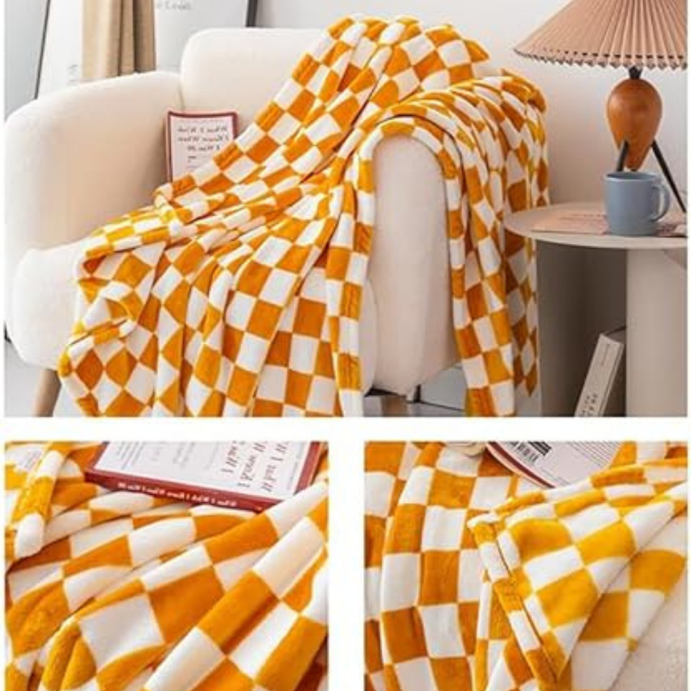 Manta de cuadros elegante y acogedora para tu hogar