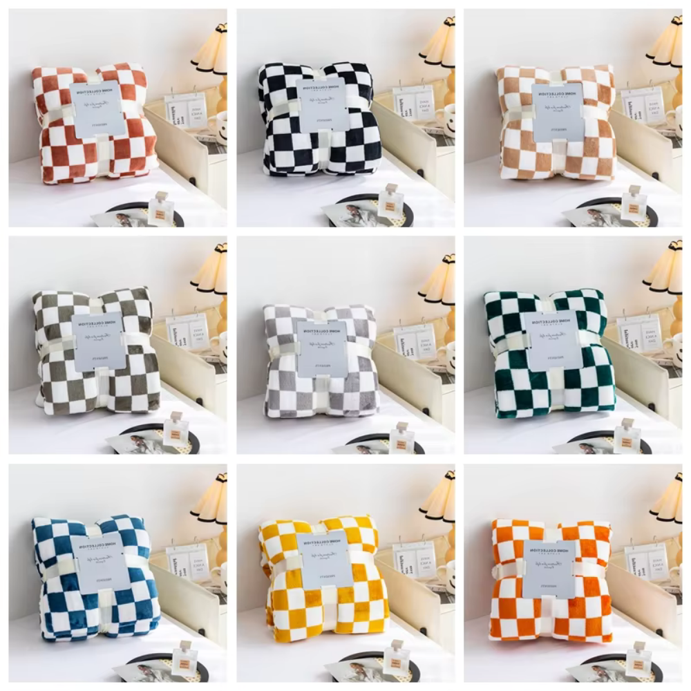 Manta de cuadros elegante y acogedora para tu hogar