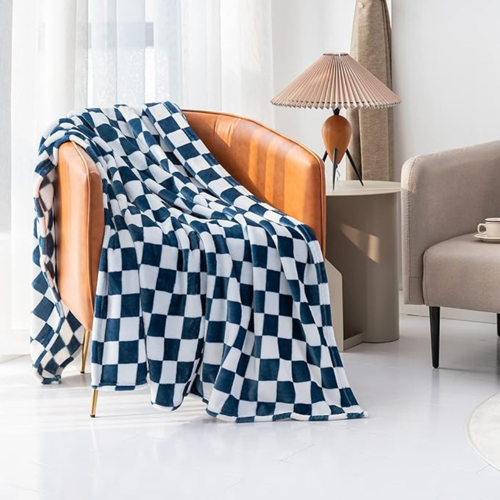 Manta de cuadros elegante y acogedora para tu hogar