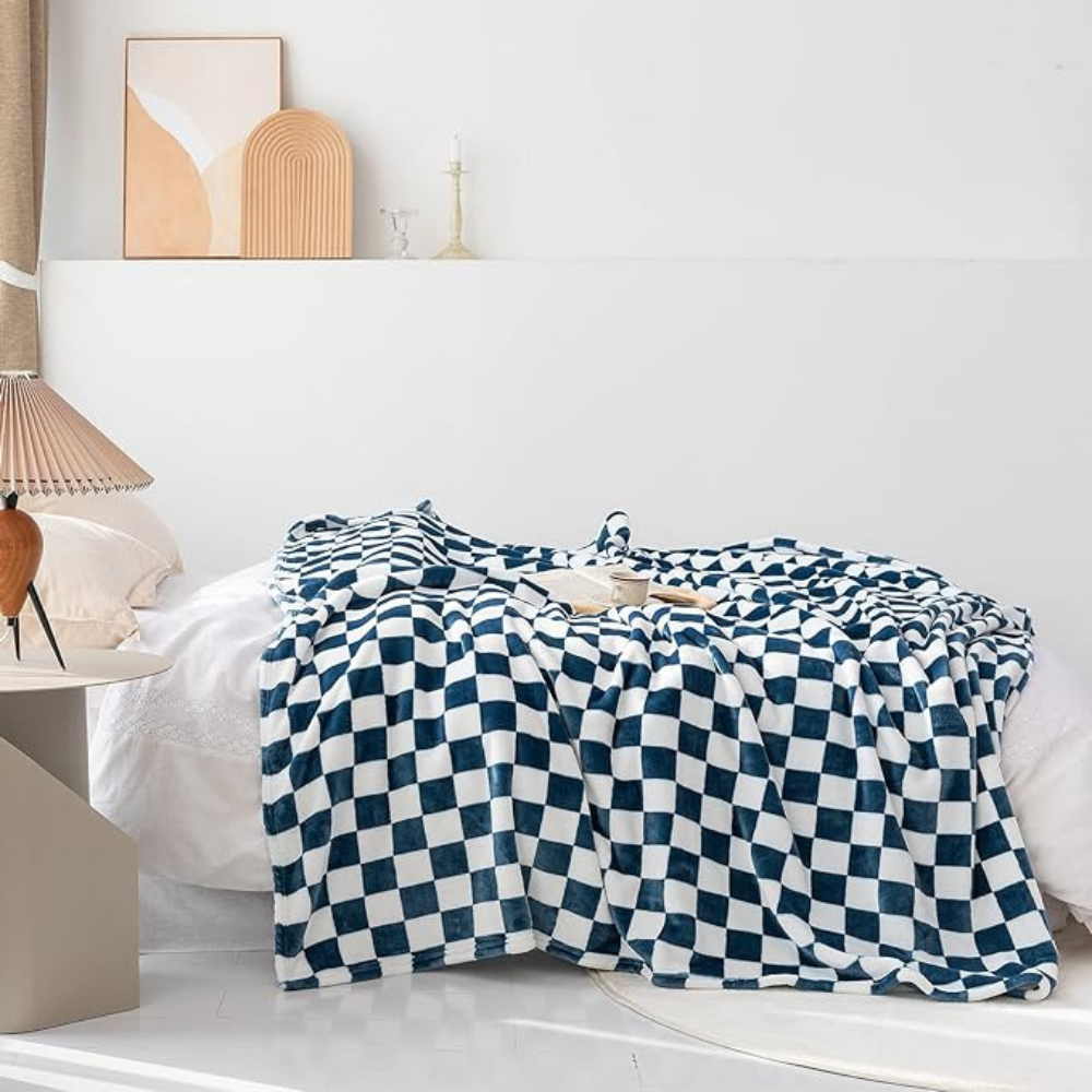 Manta de cuadros elegante y acogedora para tu hogar