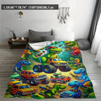 Manta de felpa con estampado de dinosaurios