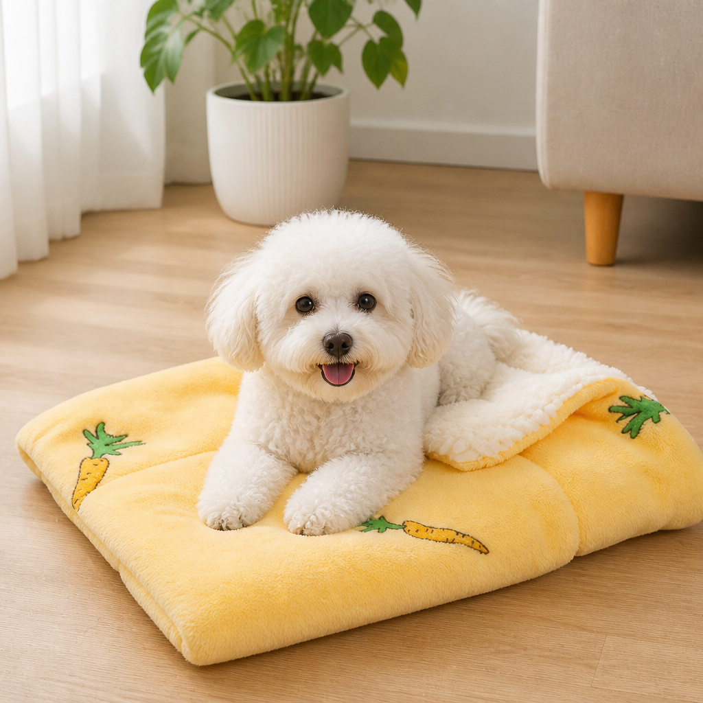 Manta de franela suave y cálida para mascotas (lavable a máquina)