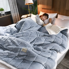 Manta de invierno acogedora | Terciopelo suave y lana de cordero | Lavable a máquina | Ideal para otoño e invierno