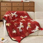 Manta decorativa de felpa suave