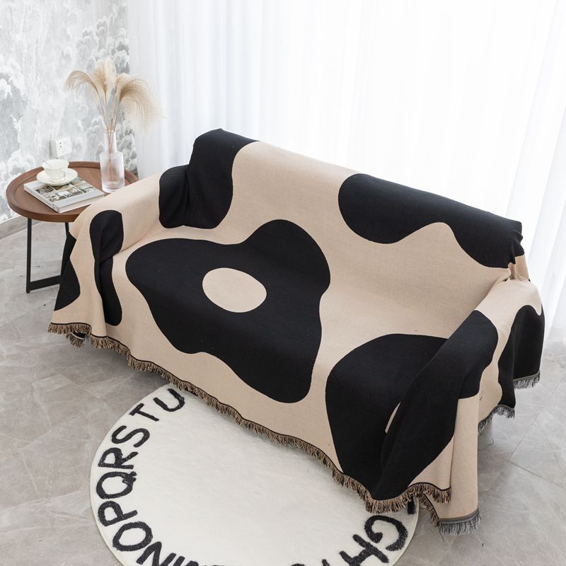 Manta decorativa geométrica suave