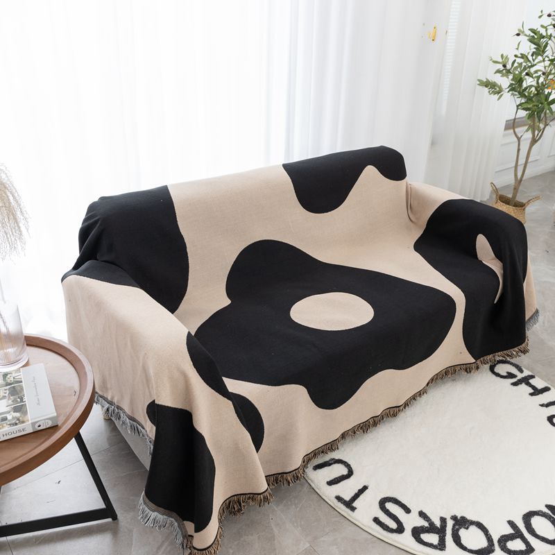 Manta decorativa geométrica suave