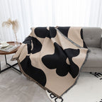 Manta decorativa geométrica suave