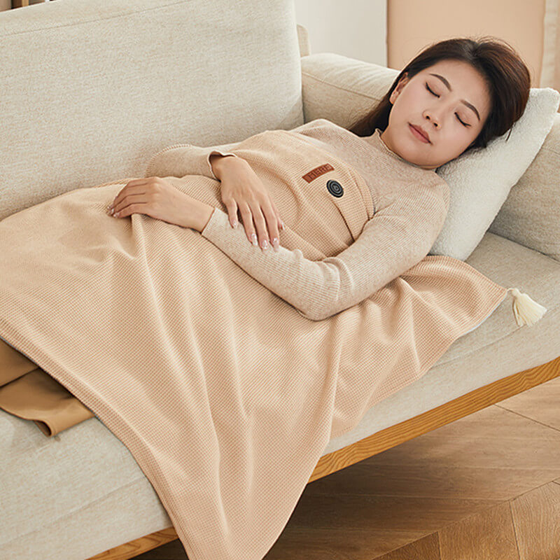 Manta eléctrica USB CozyWarm con 3 niveles de calor y tejido polar suave