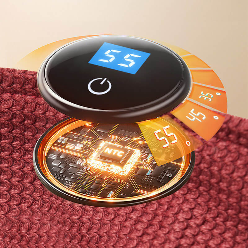 Manta eléctrica USB CozyWarm con 3 niveles de calor y tejido polar suave