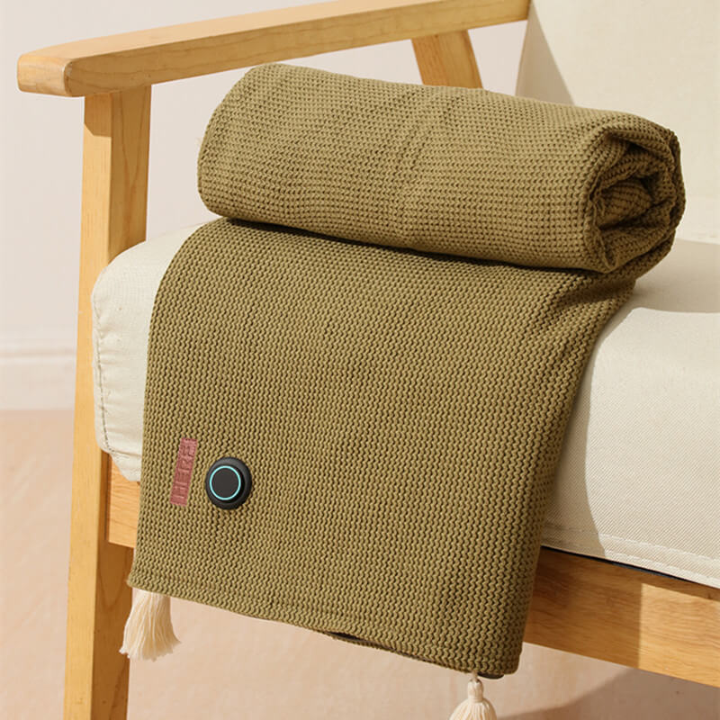 Manta eléctrica USB CozyWarm con 3 niveles de calor y tejido polar suave