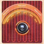 Manta eléctrica USB CozyWarm con 3 niveles de calor y tejido polar suave