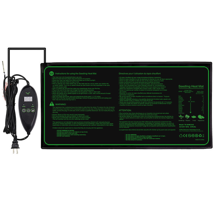 Manta térmica para semilleros con control de temperatura para germinación y crecimiento acelerados